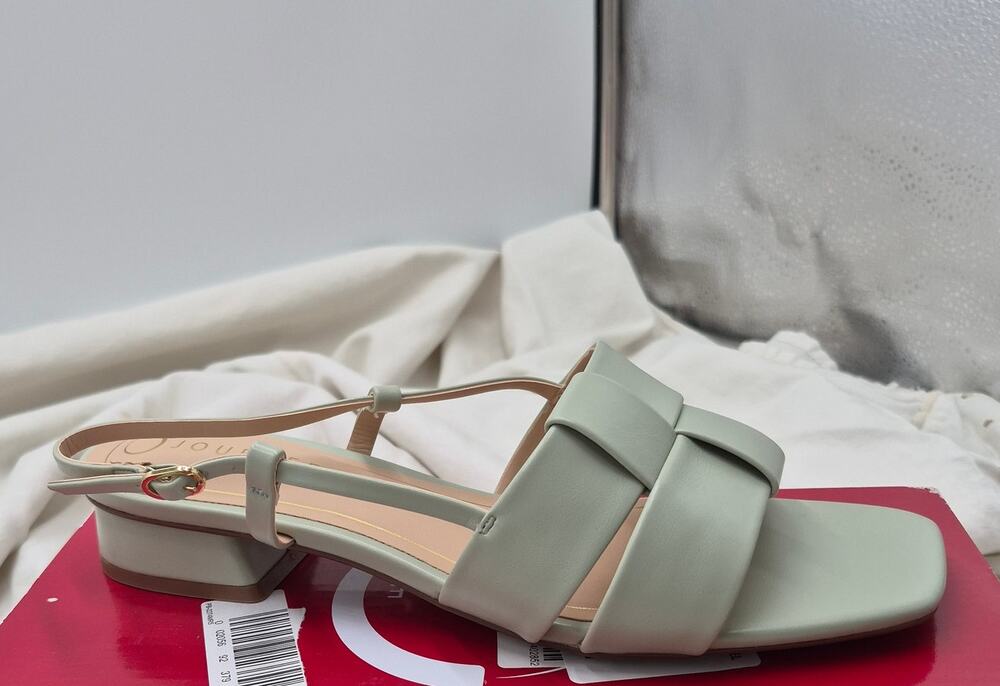 Journee Collection Tabatha Slingback Sandals Sage US 9 New in Box